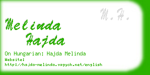 melinda hajda business card